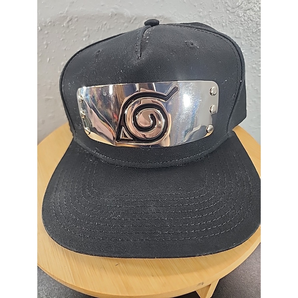 Ripple Junction Naruto Shippuden Mens Snapback Hat - MEtal BAnd Hidden Leaf Logo